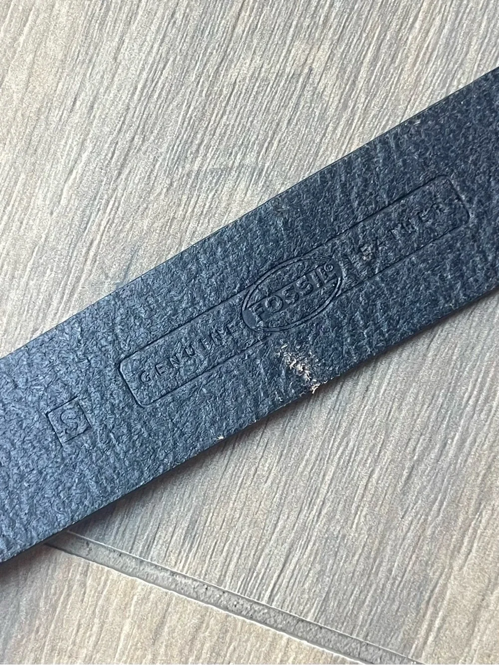 Vintage Fossil Brown Leather belt Small 28”-32”